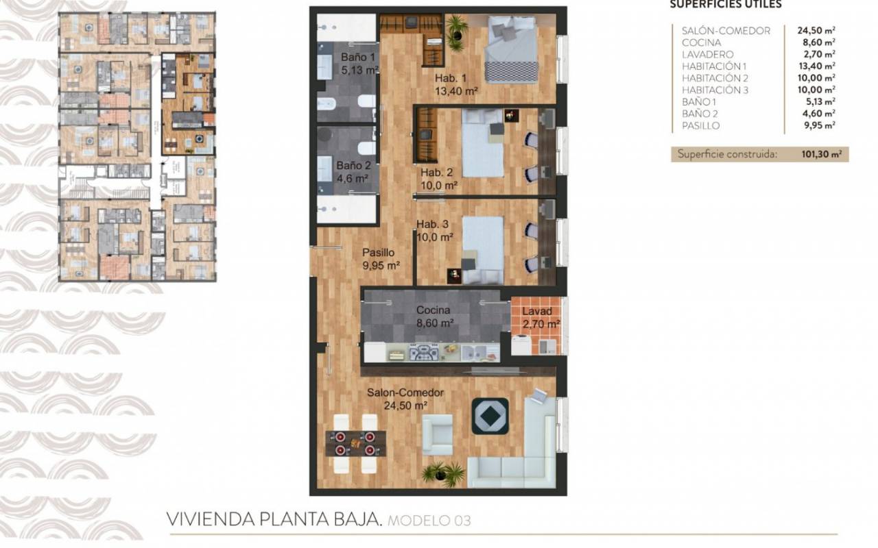 Neubau - Wohnung - Torre - Pacheco - - CENTRO  -