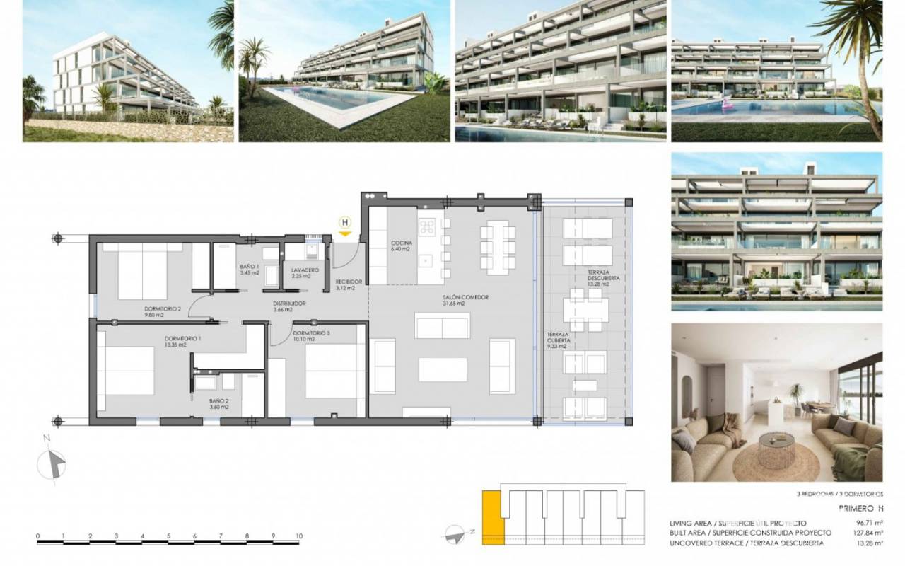 Nyproduktion - Lägenhet - Cartagena - Mar de Cristal